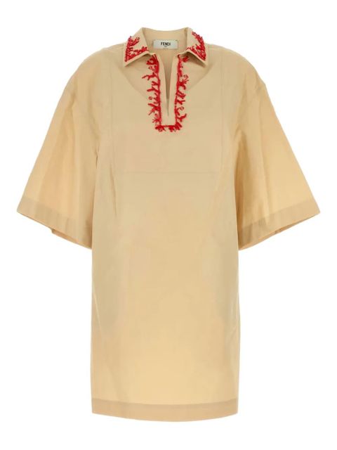 FENDI poplin mini dress - Yellow - zdjęcie produktu nr 1