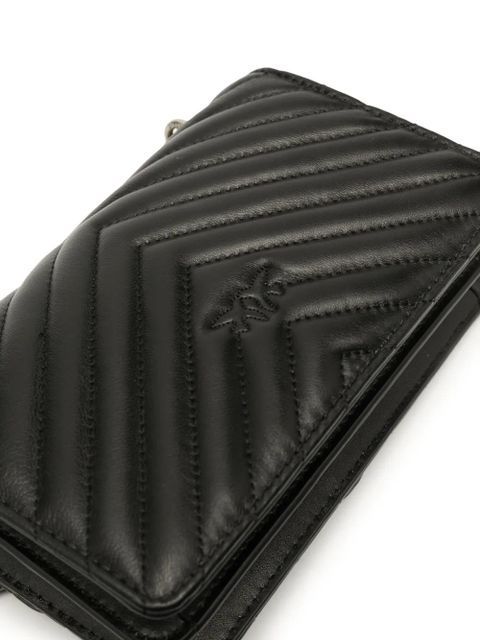 PINKO Lovebird quilted shoulder bag - Black