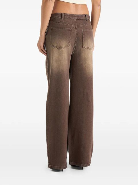 Manière De Voir Faye tie-waist wide-leg jeans - Brown