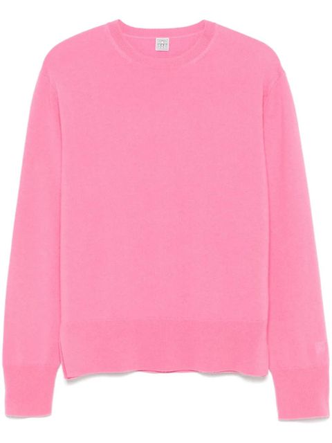 TOTEME crew-neck cashmere sweater - Pink - zdjęcie produktu nr 1