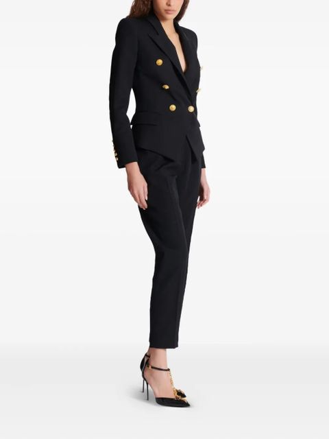 Balmain double-breasted fitted jacket - Black