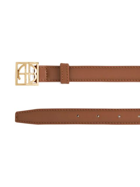 ANINE BING monogram-buckle belt - Brown - zdjęcie produktu nr 2