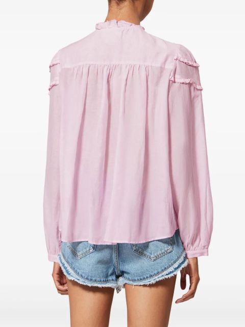 MARANT ÉTOILE Christa ruffled top - Pink