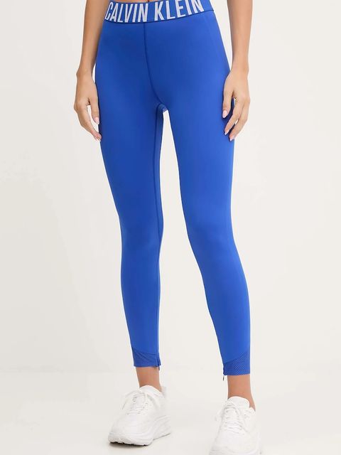 Calvin Klein Performance legginsy treningowe kolor niebieski z nadrukiem LVGWS5L616 - zdjęcie produktu nr 1