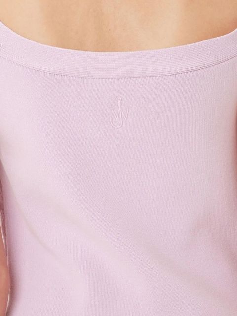 JW Anderson deconstructed knitted mini dress - Purple