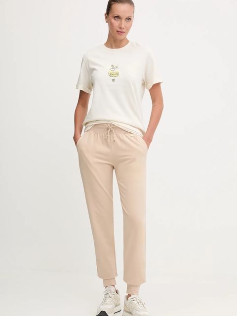 The North Face t-shirt bawełniany Connect Relaxed damski kolor beżowy NF0A8E41QLI1 - zdjęcie produktu nr 2