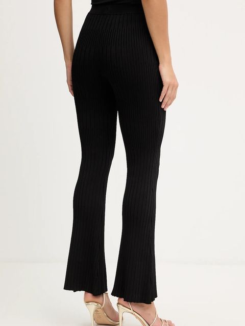 Marciano by Guess spodnie JANET damskie kolor czarny dzwony high waist 5YGB29 5881Z