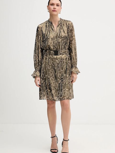 Marc Aurel sukienka kolor zielony mini prosta 6585-1010-93490 - zdjęcie produktu nr 1