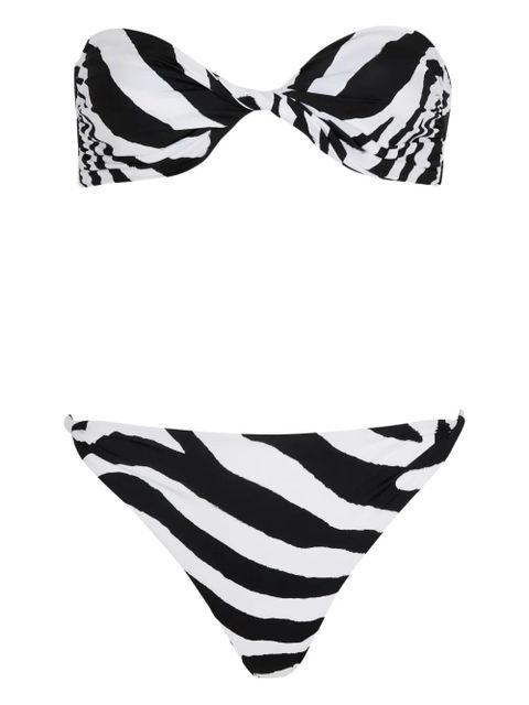 Balmain zebra-pattern bikini - White - zdjęcie produktu nr 1