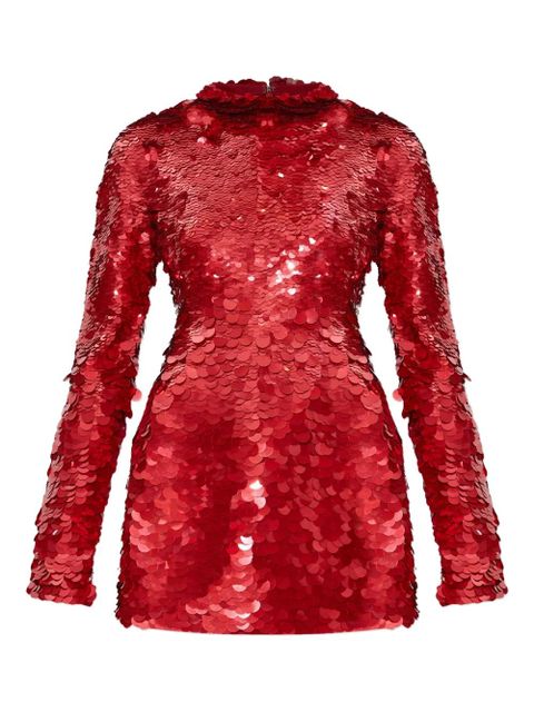 Sportmax Tefrite sequin-embellished mini dress - Red - zdjęcie produktu nr 1