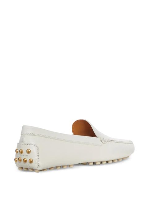 Tod's leather loafers - White