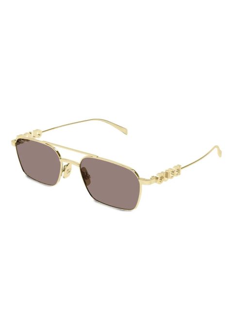 Gucci Eyewear navigator-frame sunglasses - Gold