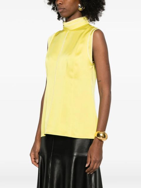 Jil Sander sleeveless blouse - Yellow