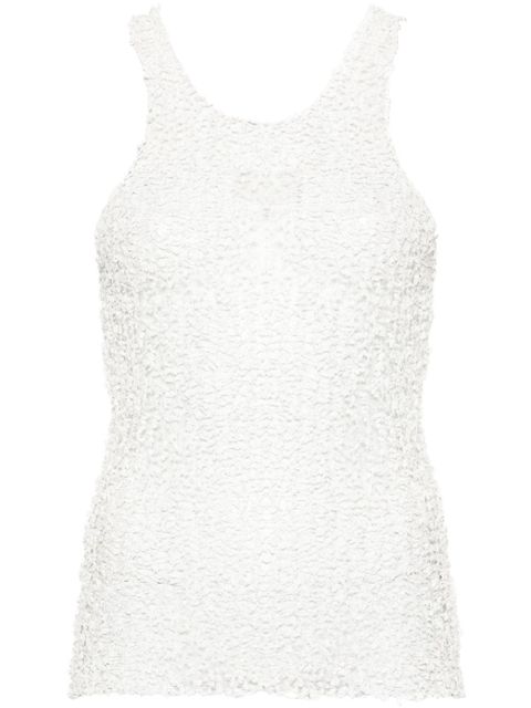 Maison Margiela sheer open tank top - White - zdjęcie produktu nr 1