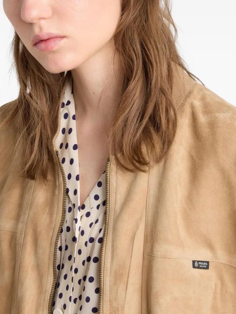 Prada suede jacket - Neutrals