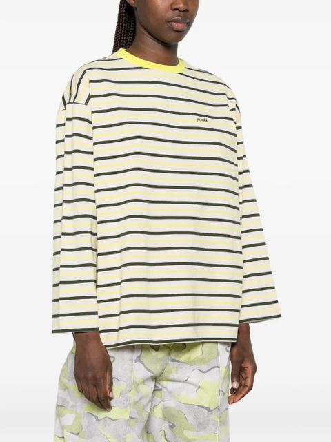 PINKO striped cotton sweater - Neutrals