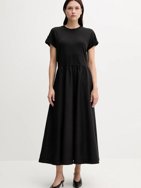 Tommy Hilfiger sukienka kolor czarny maxi rozkloszowana WW0WW46711 - zdjęcie produktu nr 1