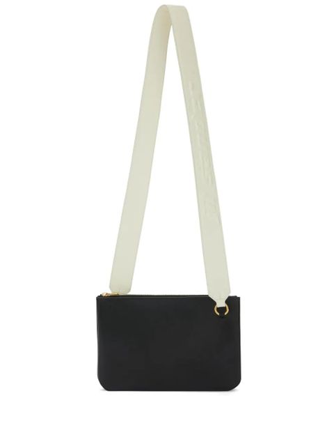 Jil Sander Link LG logo-strap leather crossbody bag - Black - zdjęcie produktu nr 1