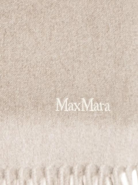 Max Mara Baci fringed scarf - Neutrals