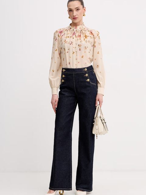 Luisa Spagnoli jeansy wide leg damskie Almanacco - zdjęcie produktu nr 1