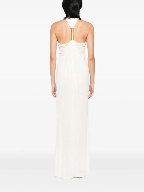 TOM FORD halter neck evening dress - White