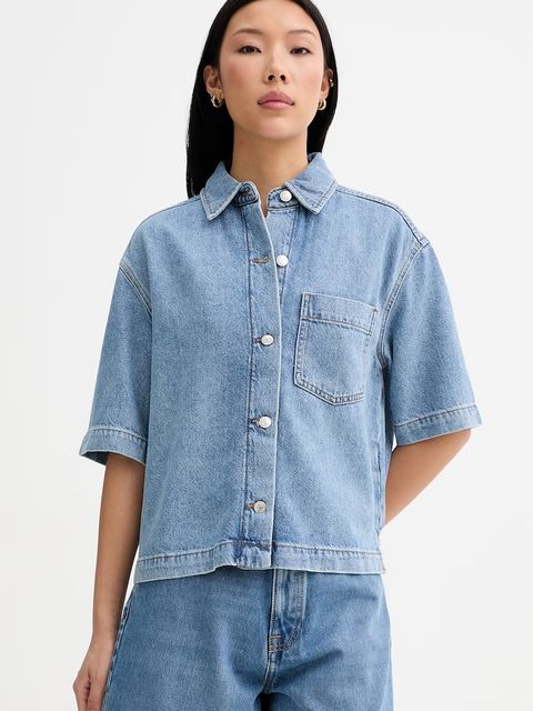 Marc O'Polo koszula damska z dodatkiem lnu - zdjęcie produktu nr 1