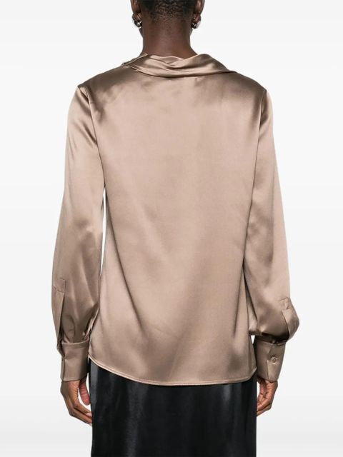 Max Mara silk-satin blouse - 002 NEUTRO