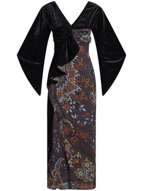 ETRO paisley contrasting print dress - Black - zdjęcie produktu nr 1