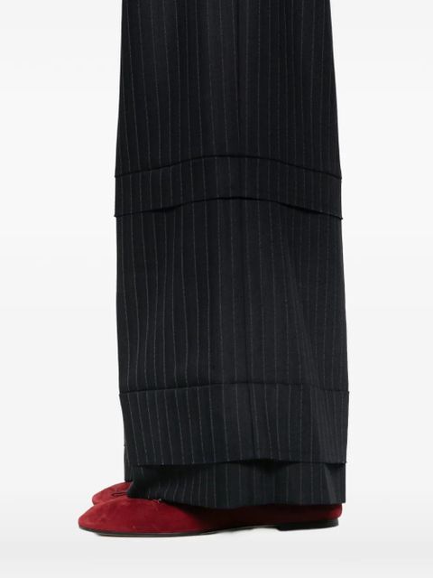 KHAITE Linden palazzo pants - Blue