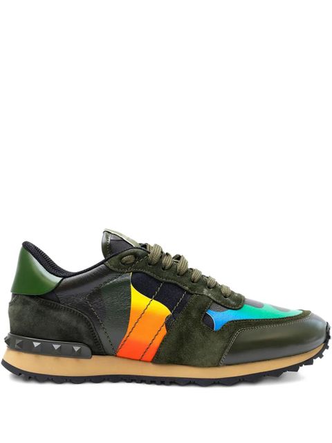 Valentino Garavani studded panelled sneakers - Green - zdjęcie produktu nr 1