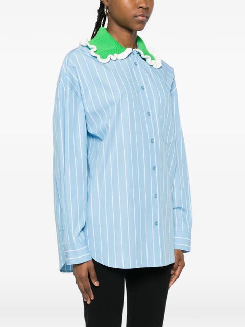 Essentiel Antwerp striped collar shirt - Blue