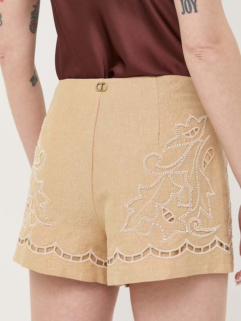 Twinset szorty lniane