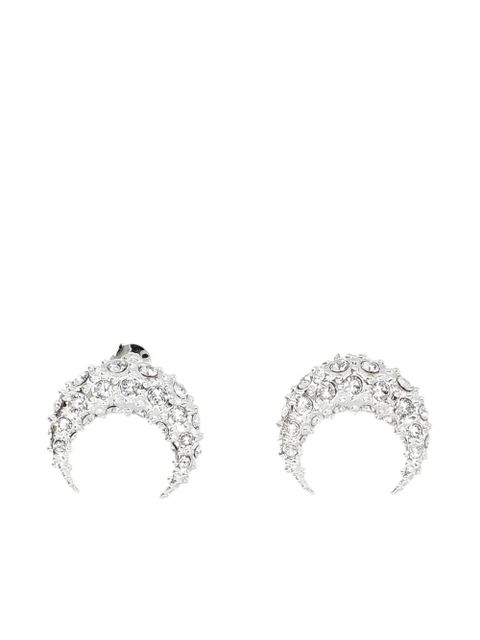 Marine Serre small rhinestone-embellished Moon earring - Silver - zdjęcie produktu nr 1