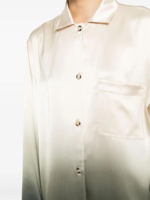 Nanushka Jelmer ombré-effect satin shirt - Multicolour