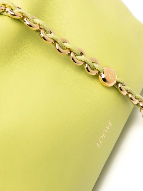 LOEWE Flamenco leather clutch bag - Green