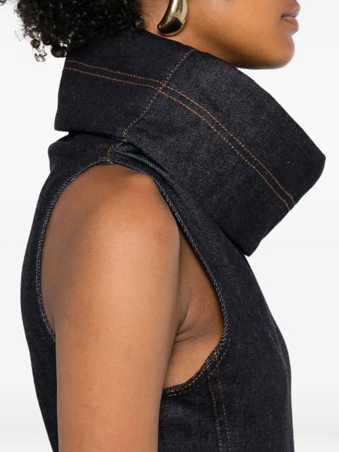 Jacquemus sleeveless flared day dress - Blue