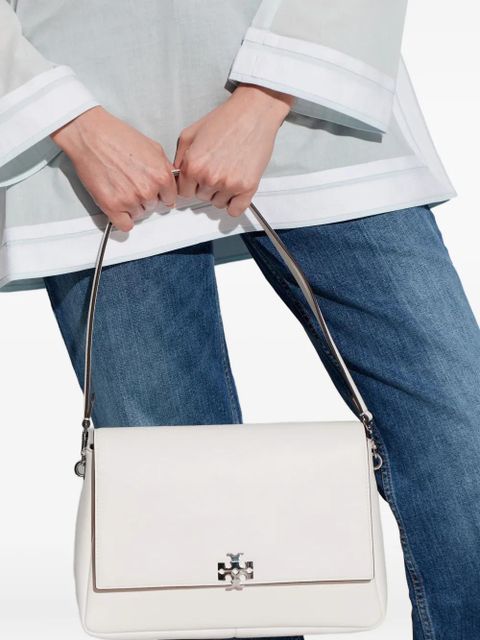 Tory Burch Charlie logo leather shoulder bag - White - zdjęcie produktu nr 2