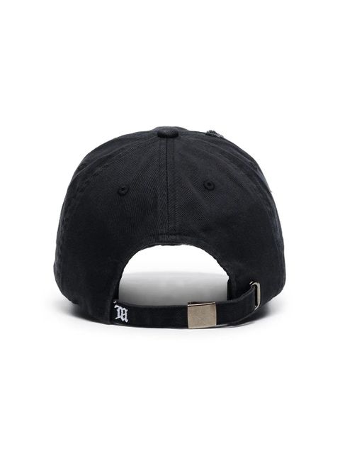 MISBHV embroidered slogan baseball cap - Black