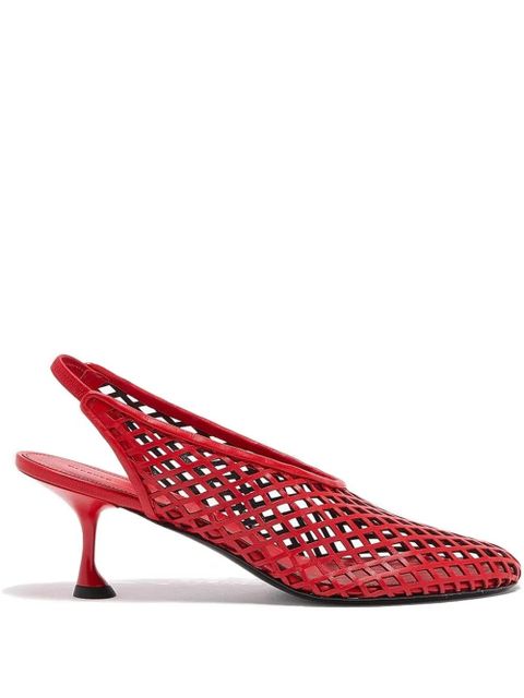 Proenza Schouler perforated slingback pumps - Red - zdjęcie produktu nr 1