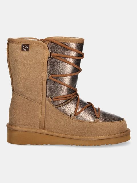 Answear.LAB śniegowce zamszowe kolor brązowy