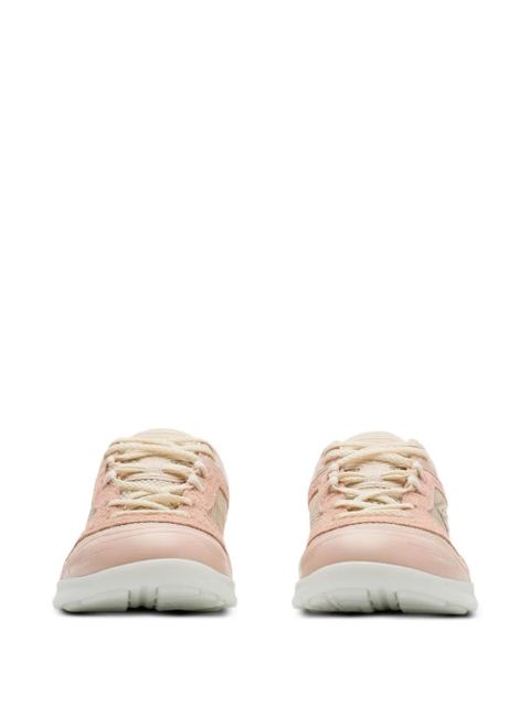 Burberry panelled sneakers - Pink