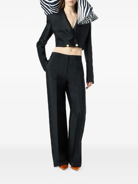 Blumarine diagonal lace jacket - Black - zdjęcie produktu nr 2