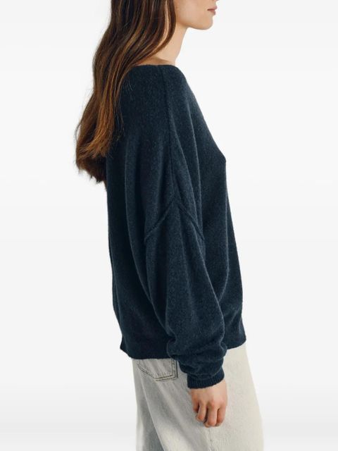 American Vintage Damsville boat-neck sweater - Blue