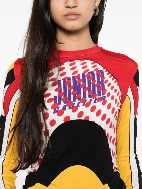 Jean Paul Gaultier Body Map long-sleeve top - Red