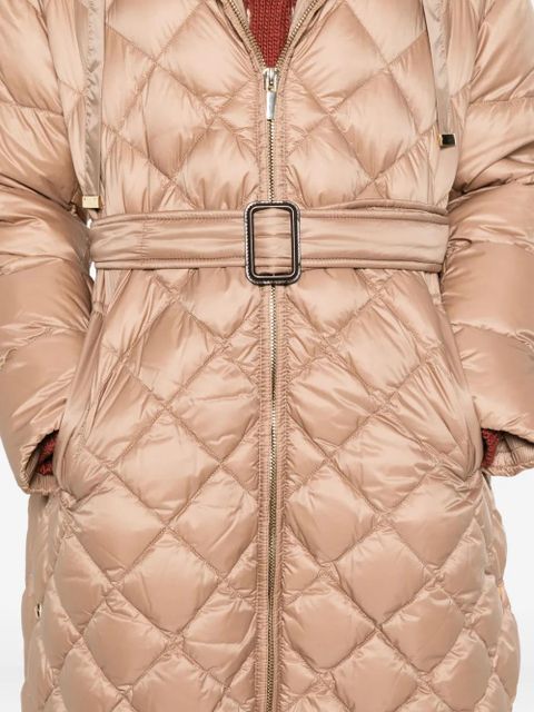 Max Mara hooded quilted coat - Neutrals