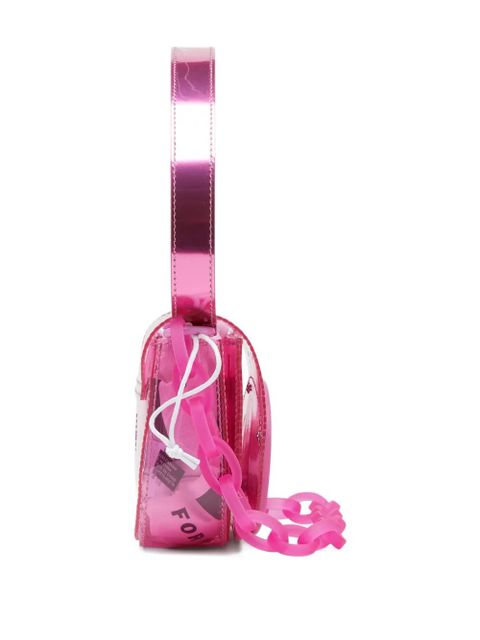 Diesel 1DR chain-detail shoulder bag - White