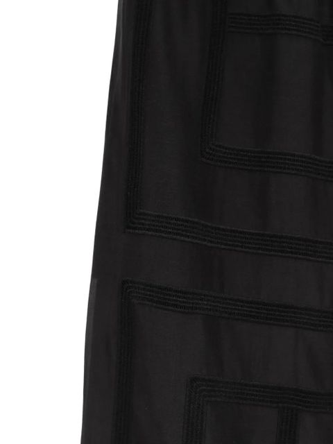 TOTEME geometric-pattern pants - Black