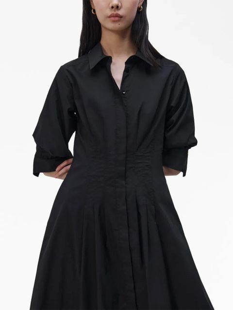 Simkhai Jazz ruched shirt dress - Black