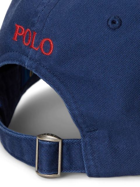 Polo Ralph Lauren czapka z daszkiem bawełniana kolor granatowy gładka 211912843