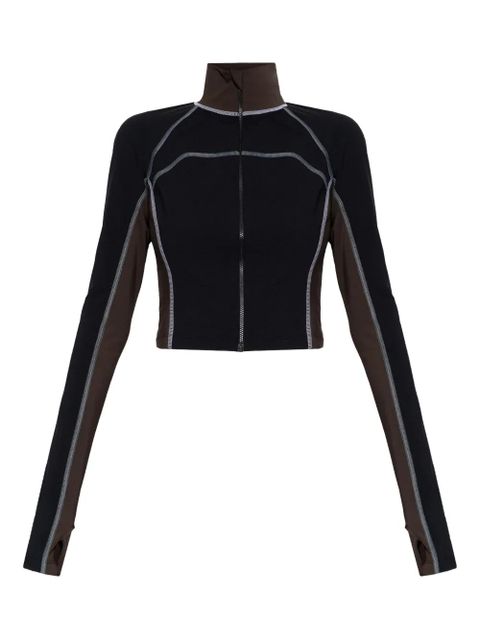 FENDI zip-up contrast sweater - Black - zdjęcie produktu nr 1